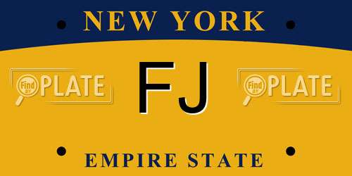 FJ New York License Plate