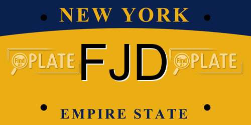 FJD New York License Plate