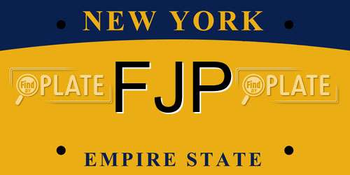 FJP New York License Plate