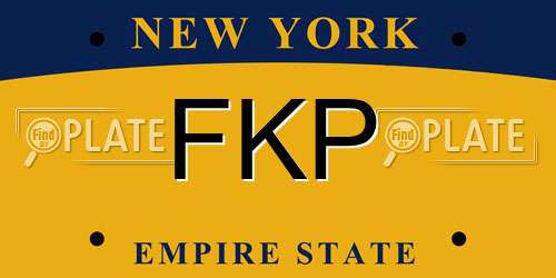 FKP New York License Plate