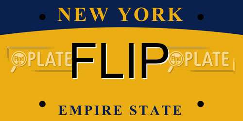 FLIP New York License Plate