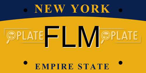 FLM New York License Plate