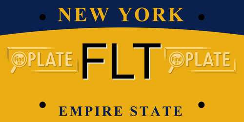 FLT New York License Plate