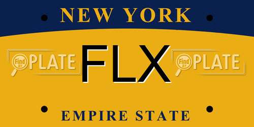FLX New York License Plate