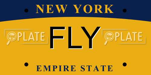 FLY New York License Plate
