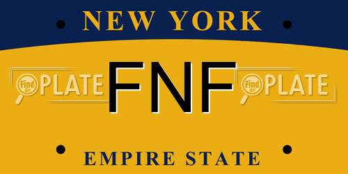 FNF New York License Plate