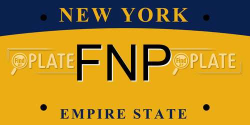 FNP New York License Plate