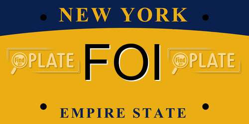 FOI New York License Plate
