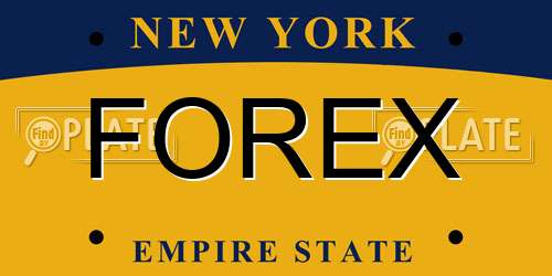FOREX New York License Plate