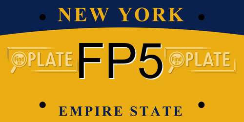 FP5 New York License Plate