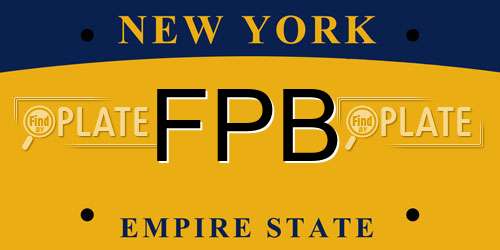 FPB New York License Plate