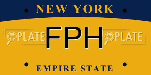 FPH New York License Plate