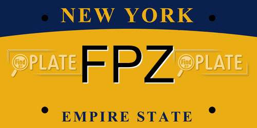FPZ New York License Plate