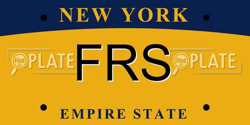 FRS New York License Plate