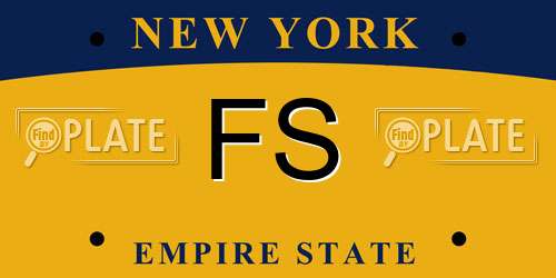 FS New York License Plate