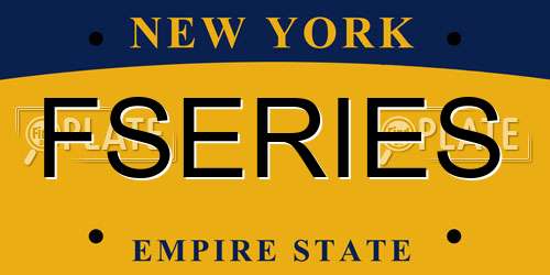 FSERIES New York License Plate