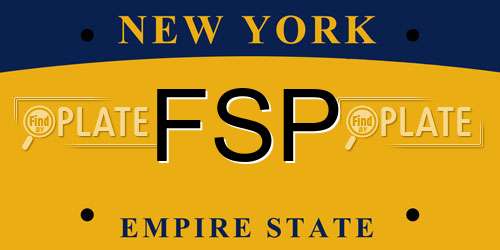 FSP New York License Plate