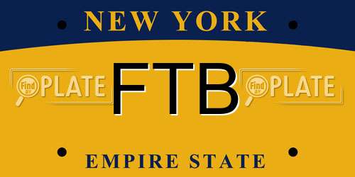 FTB New York License Plate
