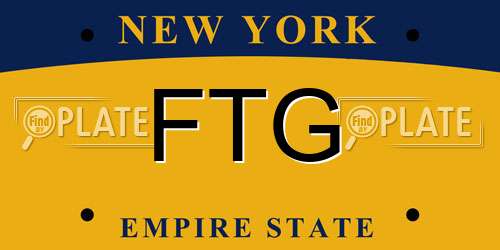 FTG New York License Plate