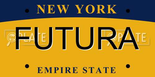 FUTURA New York License Plate