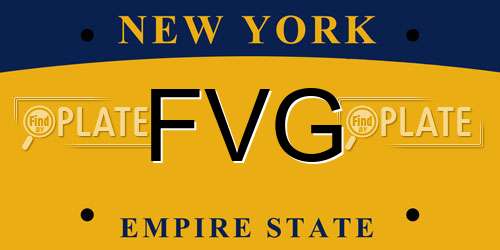 FVG New York License Plate