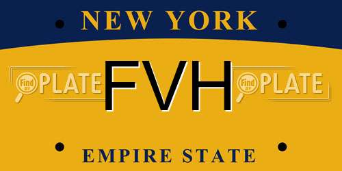 FVH New York License Plate