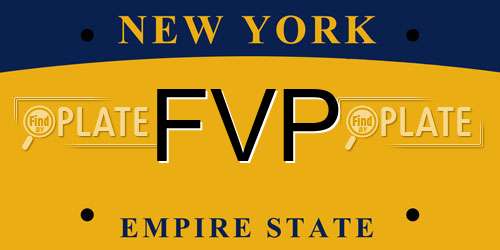 FVP New York License Plate