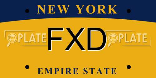 FXD New York License Plate