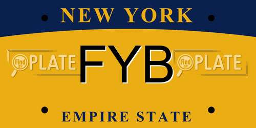 FYB New York License Plate