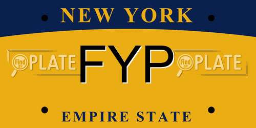 FYP New York License Plate