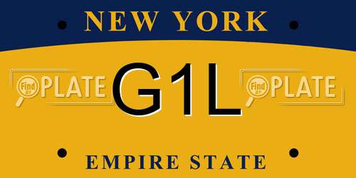 G1L New York License Plate