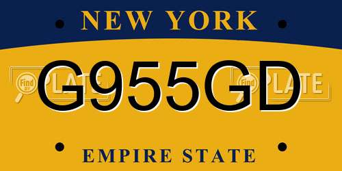 G955GD New York License Plate