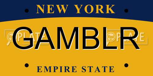 GAMBLR New York License Plate