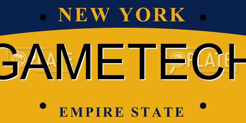GAMETECH New York License Plate