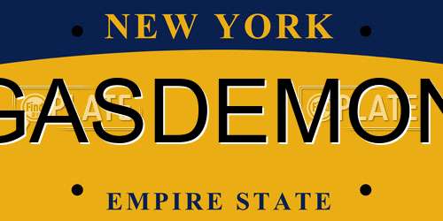 GASDEMON New York License Plate