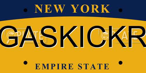 GASKICKR New York License Plate