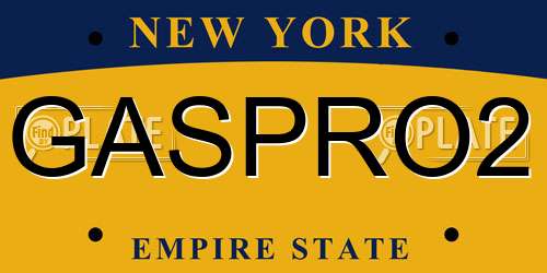 GASPRO2 New York License Plate