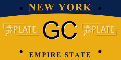 GC New York License Plate