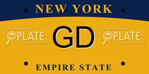 GD New York License Plate