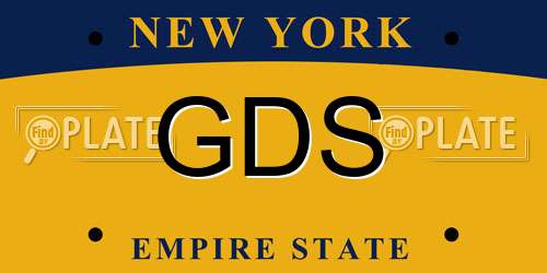 GDS New York License Plate