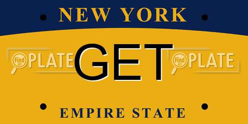 GET New York License Plate