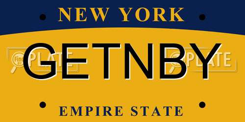 GETNBY New York License Plate