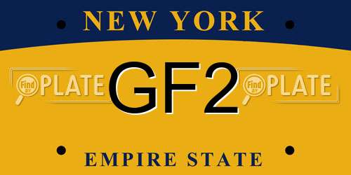 GF2 New York License Plate