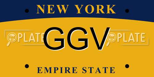 GGV New York License Plate
