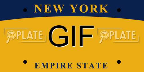 GIF New York License Plate