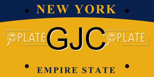 GJC New York License Plate