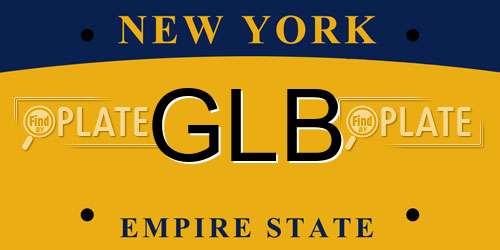 GLB New York License Plate