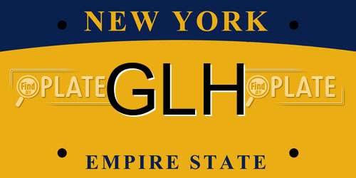 GLH New York License Plate