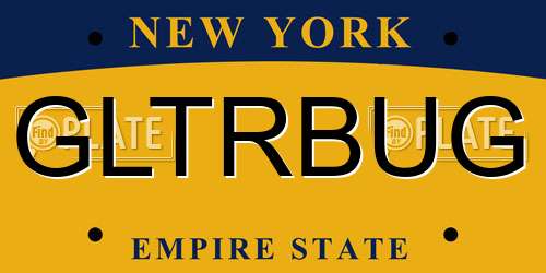 GLTRBUG New York License Plate