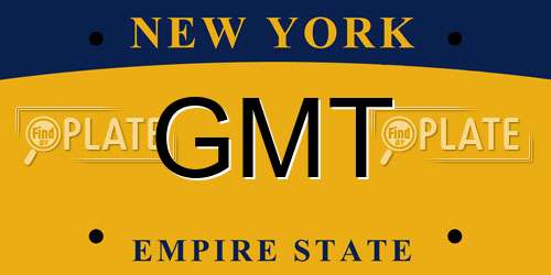 GMT New York License Plate